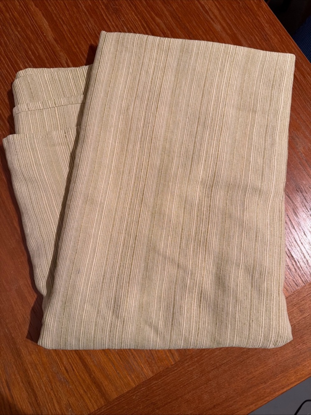 Tablecloth Rectangle 58”x82” Brown-mustard Color Machine Washable Polyester